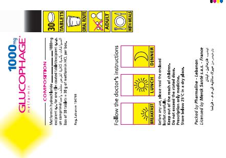 Glucophage Tablets 1g